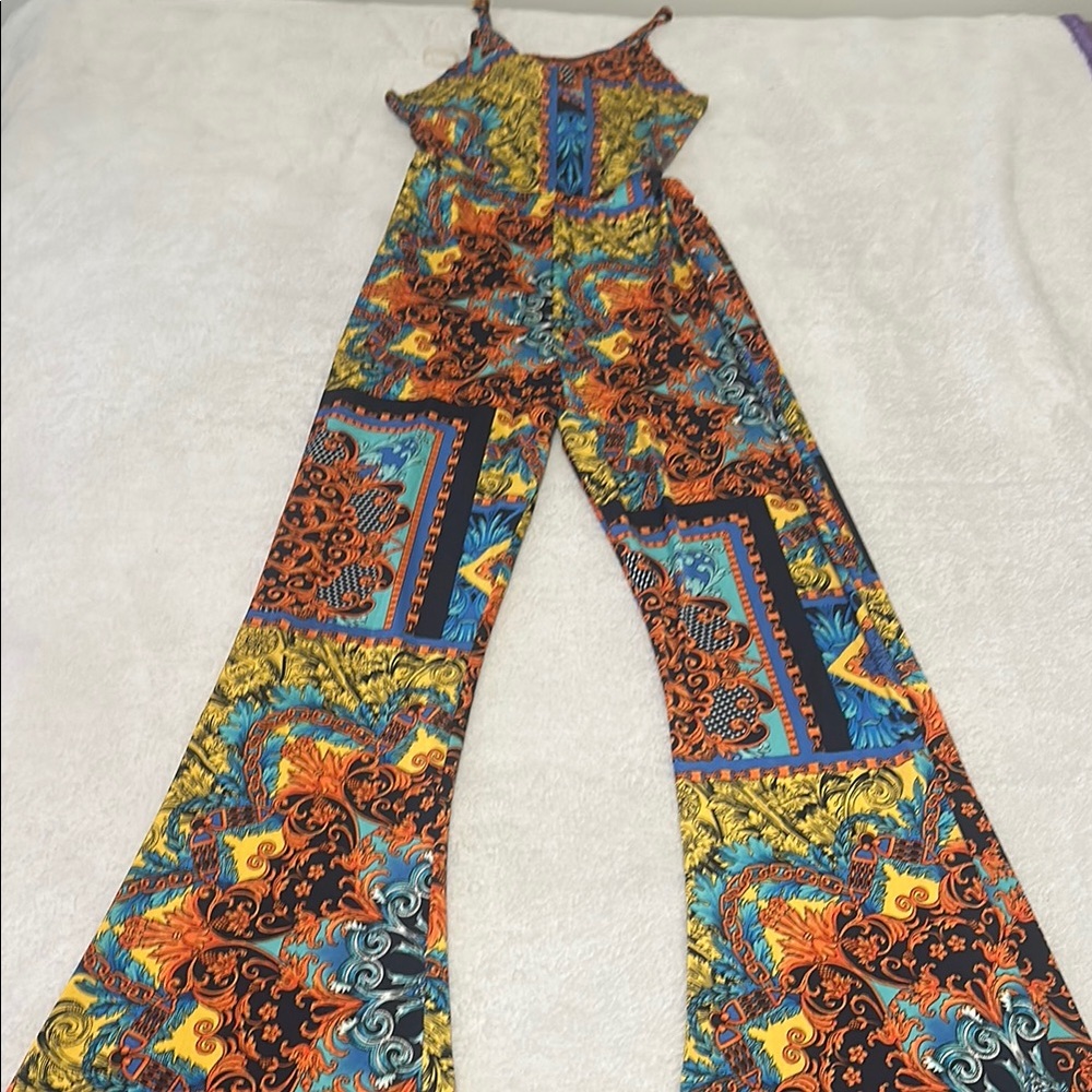 Multicolor Printed Jumpsuit